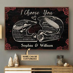 Personalized Motor I Choose You Custom Name Matte Canvas